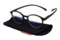 Klammeraffen-Lesebrille-No12-Blaufilter-black-etui No. 12 60% Schwarz