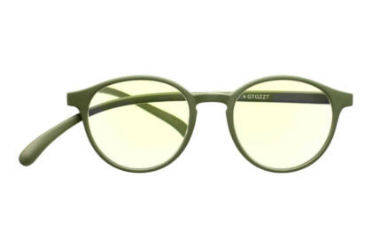 Klammeraffen-Lesebrille-No12-Blaufilter-olive No. 12 60% Olive