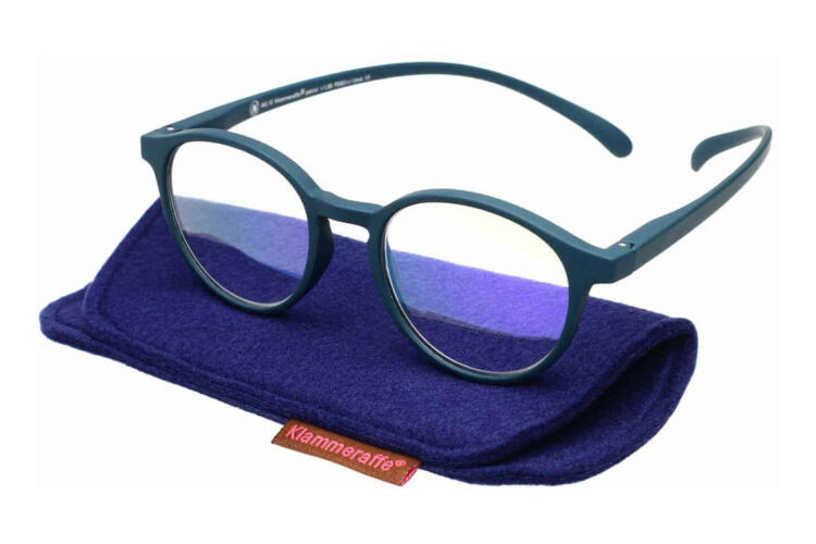 Klammeraffe-reading-glasses-No12-blue-filter-petrol-case No. 12 60% Petrol