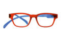 Lesebrille Klammeraffe no. 03 red blue front Lesebrille Klammeraffe no. 03 red blue Produktbild front