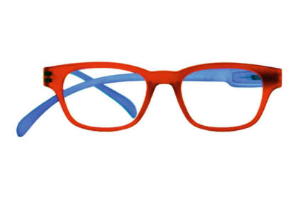 Lesebrille Klammeraffe no. 03 red blue front Lesebrille Klammeraffe no. 03 red blue Produktbild front