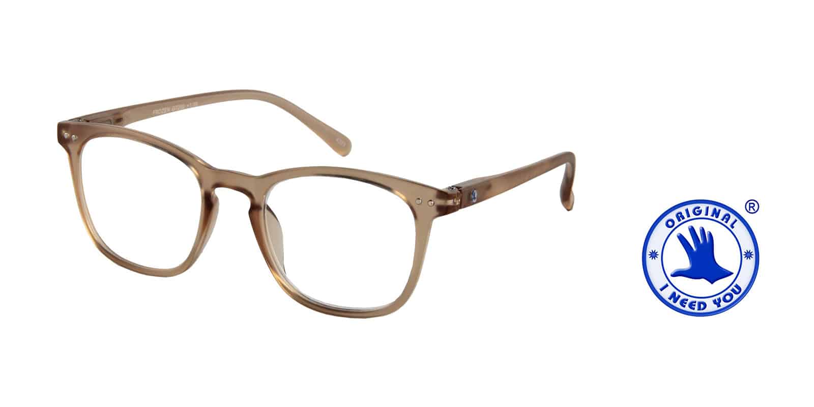 Lesebrille I Need You Frozen brown seitlich
