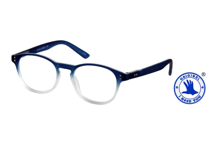 RETRO_G36800_blue_side Lesebrille I Need You retro blue seitlich