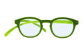 Klammeraffe-blue-filter-glasses-no14-green-green-ABR Reading glasses with blue light filter Klammeraffe no. 14 green Product image front