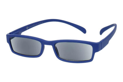 Sonnenlesebrille Klammeraffe 01 New Blue offen