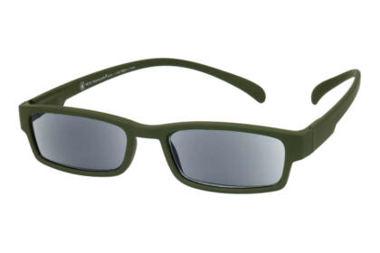 Sonnenlesebrille Klammeraffe 01 Olive offen