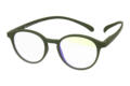 Blaufilter-Lesebrille-Klammeraffe-12-offen-frontal-olive No. 12 60% Olive