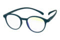 Blue filter reading glasses-Klammeraffe-12-open-frontal-petrol No. 12 60% Petrol