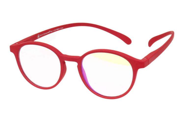 Blaufilter-Lesebrille-Klammeraffe-12-offen-frontal-red No. 12 60% Red
