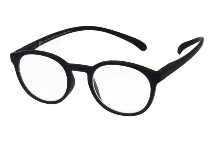 Lesebrille Klammeraffe No. 13 Small black Produktbild offen