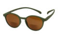 Sonnenlesebrille-bifokal-Klammeraffe-12-offen-frontal-olive No. 12 bifokal Olive