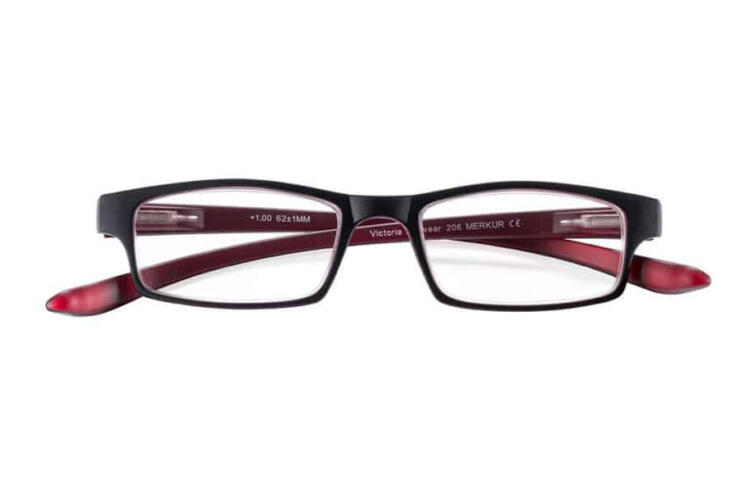 lesebrille-victoria-collection-MERKUR_2_1 Lesebrille Victoria Merkur rot Produktbild front
