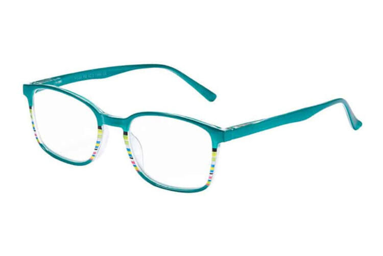 Reading glasses Victoria Collection Nele green sideways