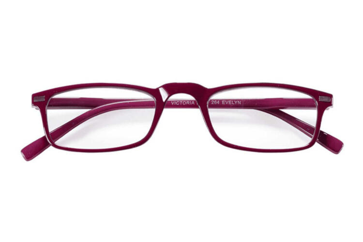 vic-evelyn-pink-grau-frontal Lesebrille Victoria Evelyn Produktbild