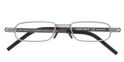 Lesebrille I Need You 8mm titan grey seitlich