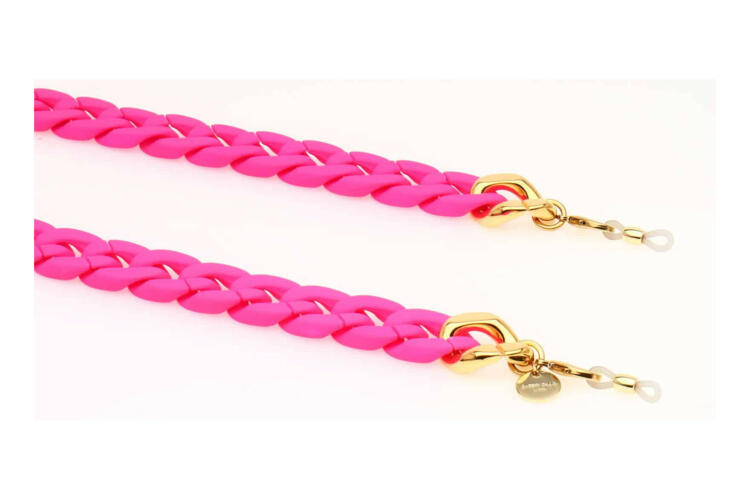 Silk Brillenkette Neon pink
