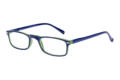 Reading glasses Victoria Collection Evelyn blue green sideways