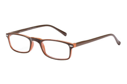 Lesebrille Victoria Collection Evelyn braun orange seitlich