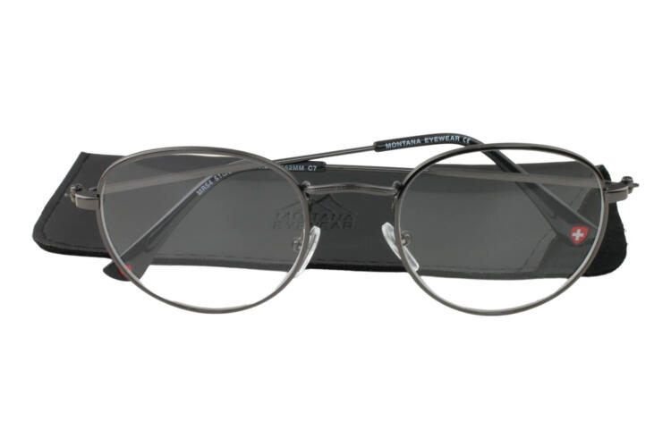 Reading glasses Montana Eyewear MR54 anthracite on case Reading glasses Montana Eyewear MR54 anthracite Product image on case