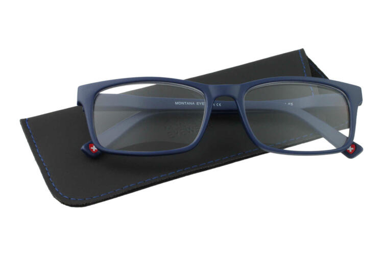Lesebrille Montana Eyewear MR73 blue mit Etui Lesebrille Montana Eyewear MR73 blue Produktbild mit Etui