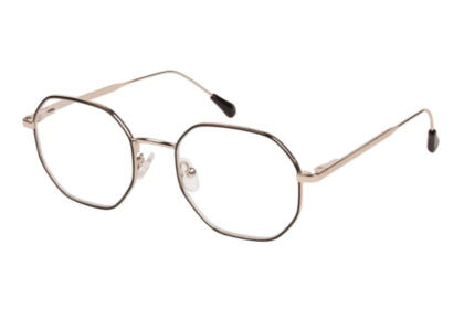 I Need You Lesebrille Yoko schwarz gold Produktbild seitlich