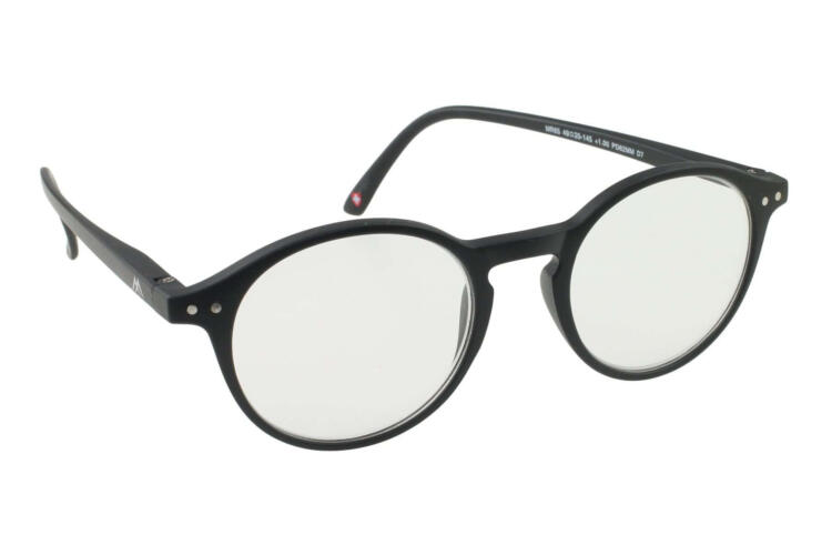 Reading glasses Montana MR65 black sideways Reading glasses Montana MR65 black side Product image