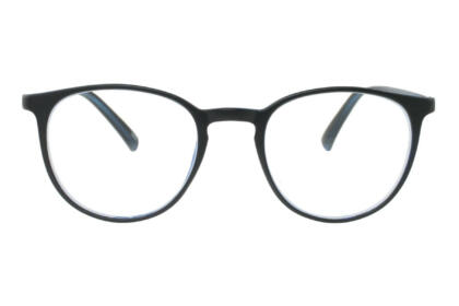 Lesebrille Victoria Linda blau frontal Linda Blau