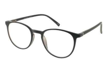 Lesebrille Victoria Linda schwarz seitlich Produktbild
