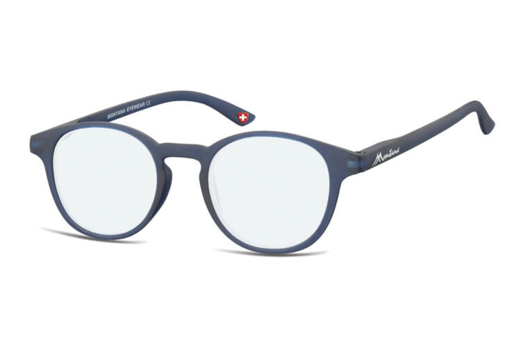 Blue light filter glasses Montana BLF52 blue side Product image