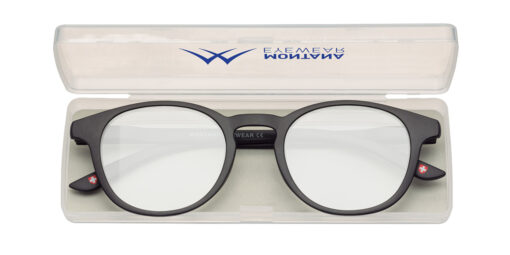 Blaulichtfilter Brille Montana BLF52 schwarz mit Etui Produktbild