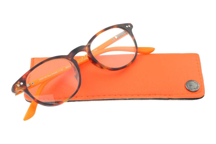 I NEED YOU reading glasses DOKTOR NEW havana-orange with case I NEED YOU reading glasses DOKTOR NEW havana-orange with case
