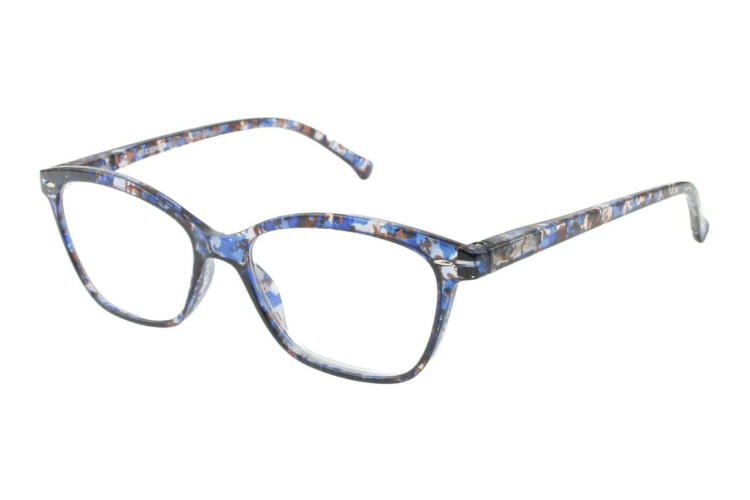 LEXXOO Reading glasses 4120A marble blue sideways LEXXOO Reading glasses 4120A marble blue sideways