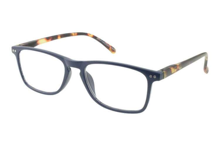 LEXXOO Lesebrille 4128B blau havanna seitlich LEXXOO Lesebrille 4128B blau havanna seitlich