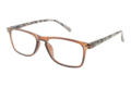 LEXXOO Lesebrille 4128B braun seitlich LEXXOO Lesebrille 4128B braun seitlich