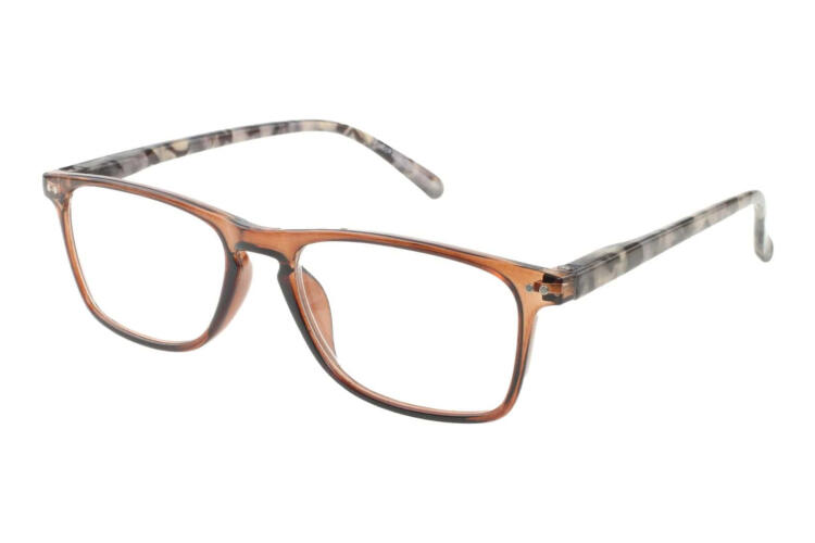 LEXXOO Lesebrille 4128B braun seitlich LEXXOO Lesebrille 4128B braun seitlich