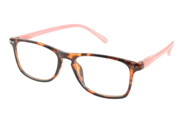 LEXXOO Lesebrille 4128B demi braun rosa seitlich LEXXOO Lesebrille 4128B demi braun rosa seitlich