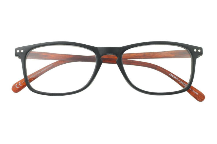 LEXXOO Reading glasses 4128B black brown closed Reading glasses LEXXOO 4128B black brown