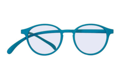 Blaulichtfilter Brille Klammeraffe No. 12 aqua frontal Blaulichtfilter Brille Klammeraffe No. 12 aqua