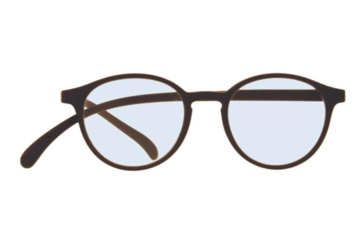 Blue light filter glasses Klammeraffe No. 12 brownie frontal Blue light filter glasses Klammeraffe No. 12 brownie