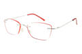 Lesebrille LEXXOO 4190 rot seitlich