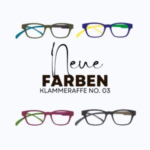 Klammeraffe Lesebrille NO.03 in vier neuen Farben