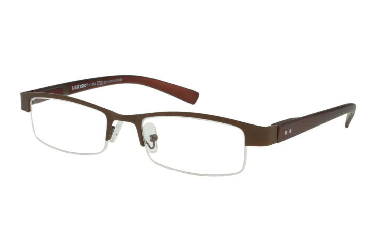 LXO-4128A-BRAUN seitlich Lesebrille Lexxoo 4128a braun seitlich