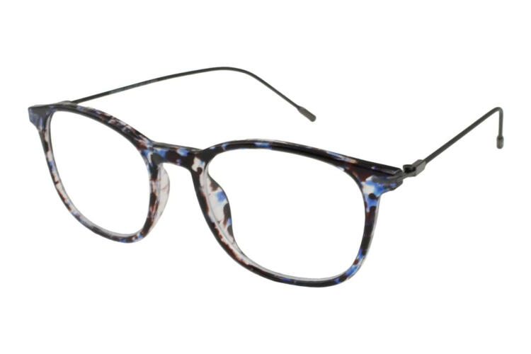 LXO-4153-GRAY-BLACK-BLUE lateral Reading glasses LEXXOO 4153 gray-black-blue sideways