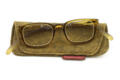 11-golden-green-with-case Reading glasses Klammeraffe No. 11 golden green with case