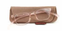 Reading glasses Klammeraffe No. 11 pearl rose with case