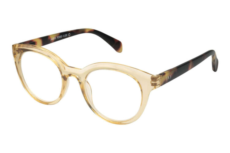 I NEED YOU Lesebrille Jackie beige seitlich Lesebrille I NEED YOU Jackie beige seitlich