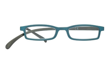 Lesebrille Klammeraffe 02 petrol-brown frontal Lesebrille Klammeraffe 02 petrol-brown frontal