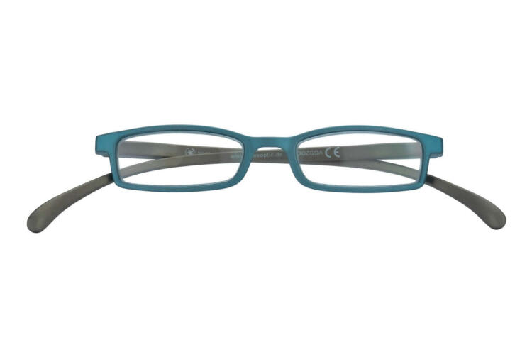 Reading glasses Klammeraffe 02 petrol-brown closed Reading glasses Klammeraffe 02 petrol-brown closed