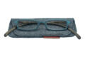 Reading glasses Klammeraffe 02 petrol-brown with case