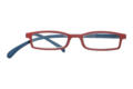 Lesebrille Klammeraffe 02 red-blue frontal Lesebrille Klammeraffe 02 red-blue frontal